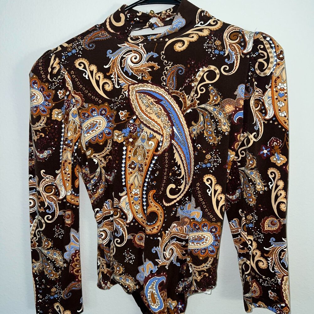 Studio F long sleeve Sexy Bodysuit Size M